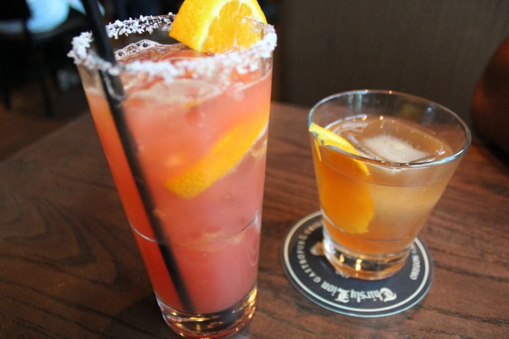 Blood Orange Margarita & Bulleit Rye Old Fashioned