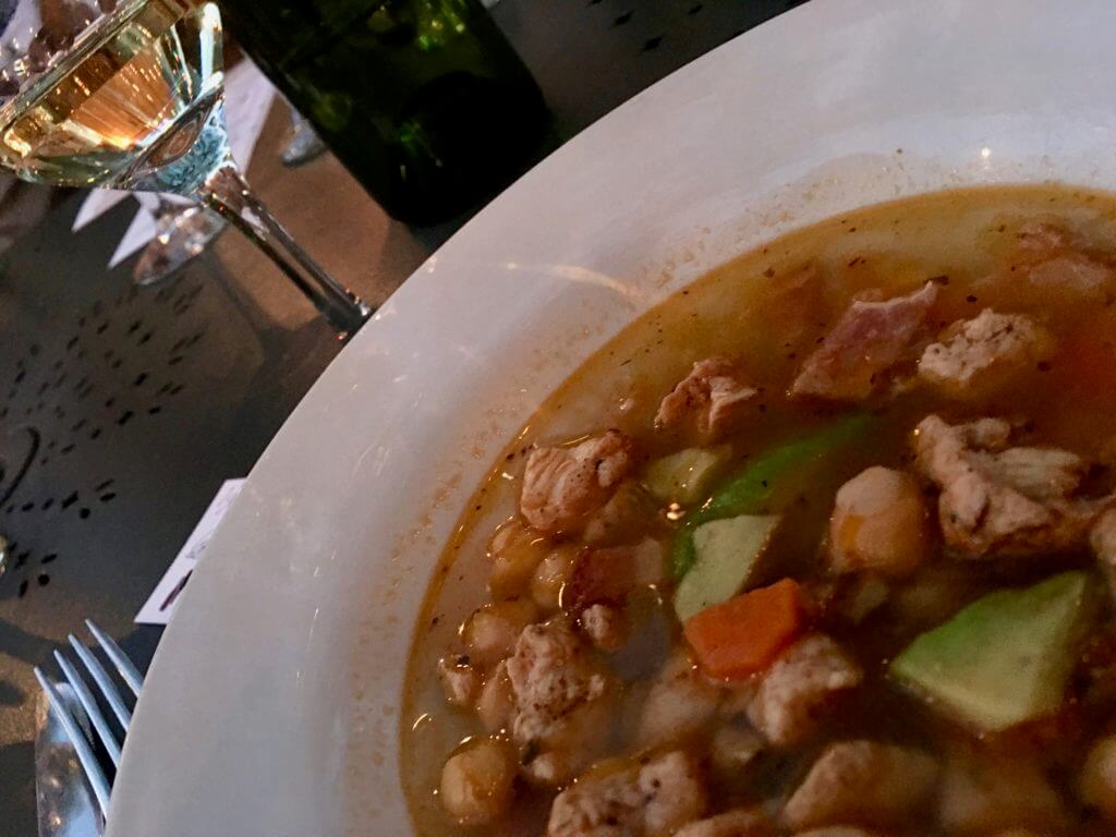 Greta Garbanzo Bang Soup from Liz Rosenbaum's Her Story Cafe, the name a comment on 'history' or 'his-story.'